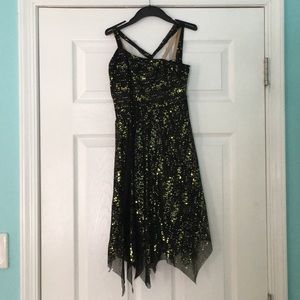 Girls lyrical costume with arm drape